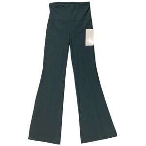 Athleta Elation Flare Pant Size XS Green High Rise Powervita Yoga Leggings NWT